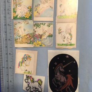 Whisper the winged unicorn stickers and 2 foil unicorn stickers